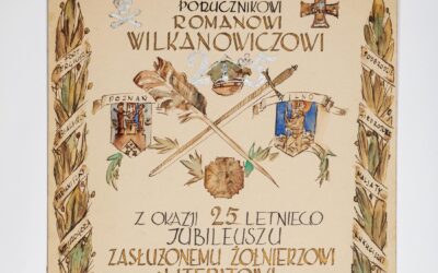 Dyplom ofiarowany Romanowi Wilkanowiczowi