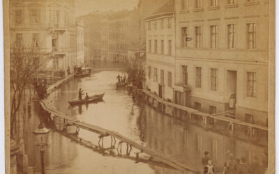 Fotografia powodzi w 1888 r. w Poznaniu