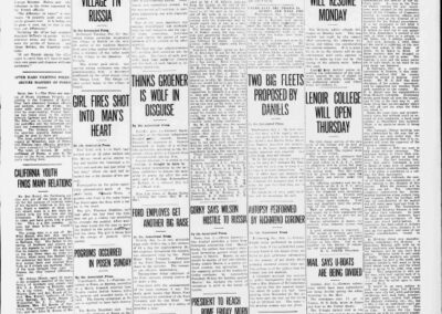 Prasa "Hickory Daily Record" z 1 stycznia 1919, "After Hard Fighting Poles Secure Mastery of Posen", Biblioteka Kongresu USA